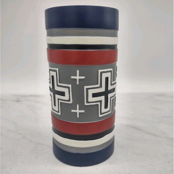 PENDLETON Home Collection Vase Pencil Cup Cross Design Painted San Miguel 5.5" - Picture 6 of 8
